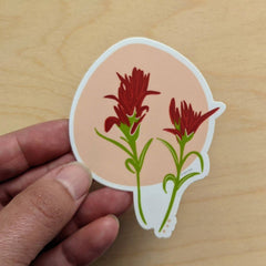 Jen Fox - Red Flower (Castilleja) Sticker