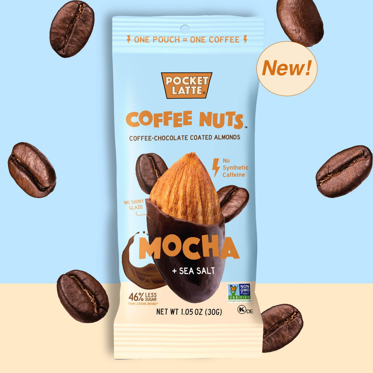 Pocket Latte - Mocha & Sea Salt Choco Nuts (1.05 oz)