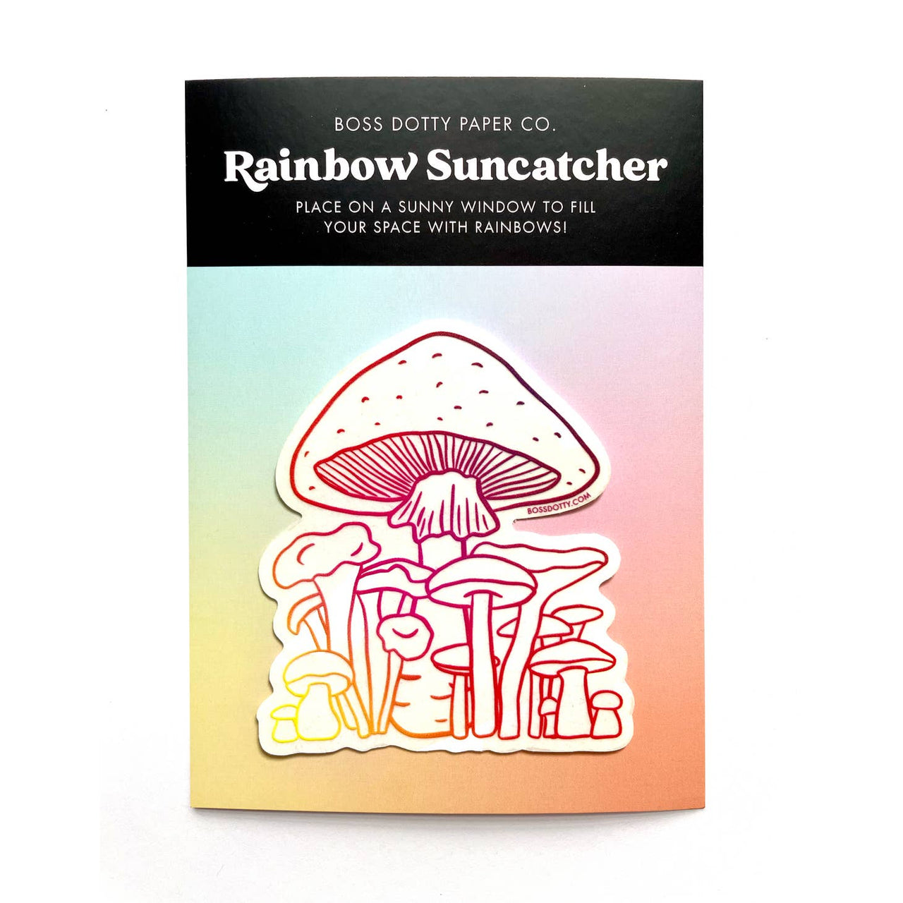 Boss Dotty - Mushroom Suncatcher Sticker