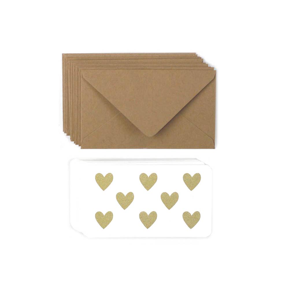 Worthwhile - Gold Hearts Mini Note Set