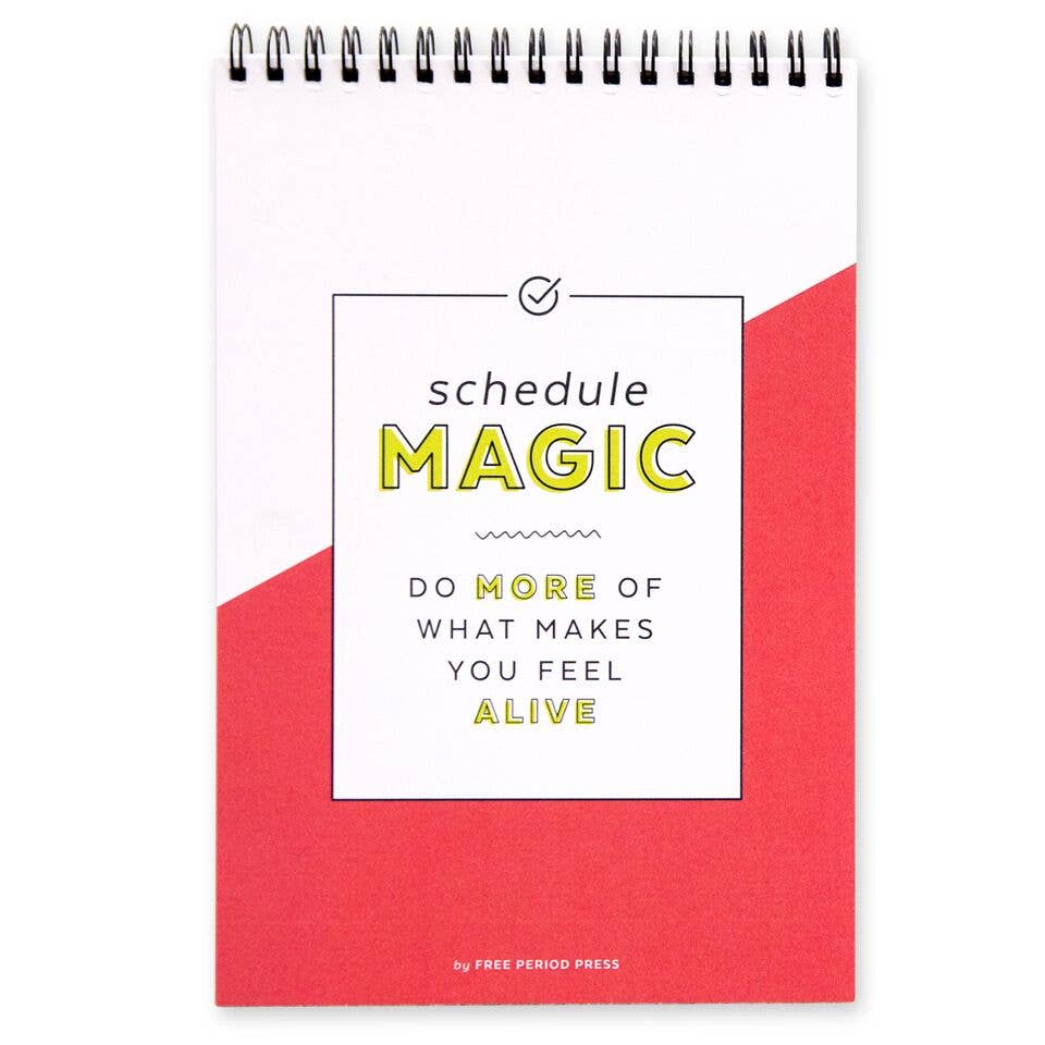 Free Period - Daily Schedule Magic Spiral Notebook
