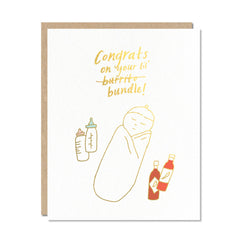 Odd Daughter - Congrats on the Lil' Bundle Greeting Card
