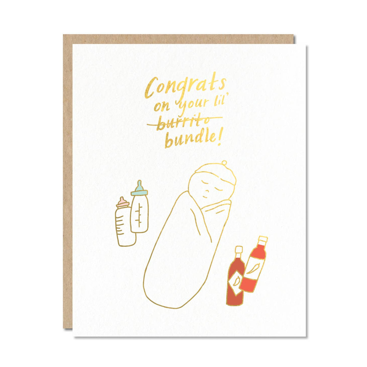 Odd Daughter - Congrats on the Lil' Bundle Greeting Card