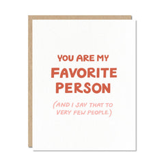 Odd Daughter - You Are My Favorite Person Greeting Card
