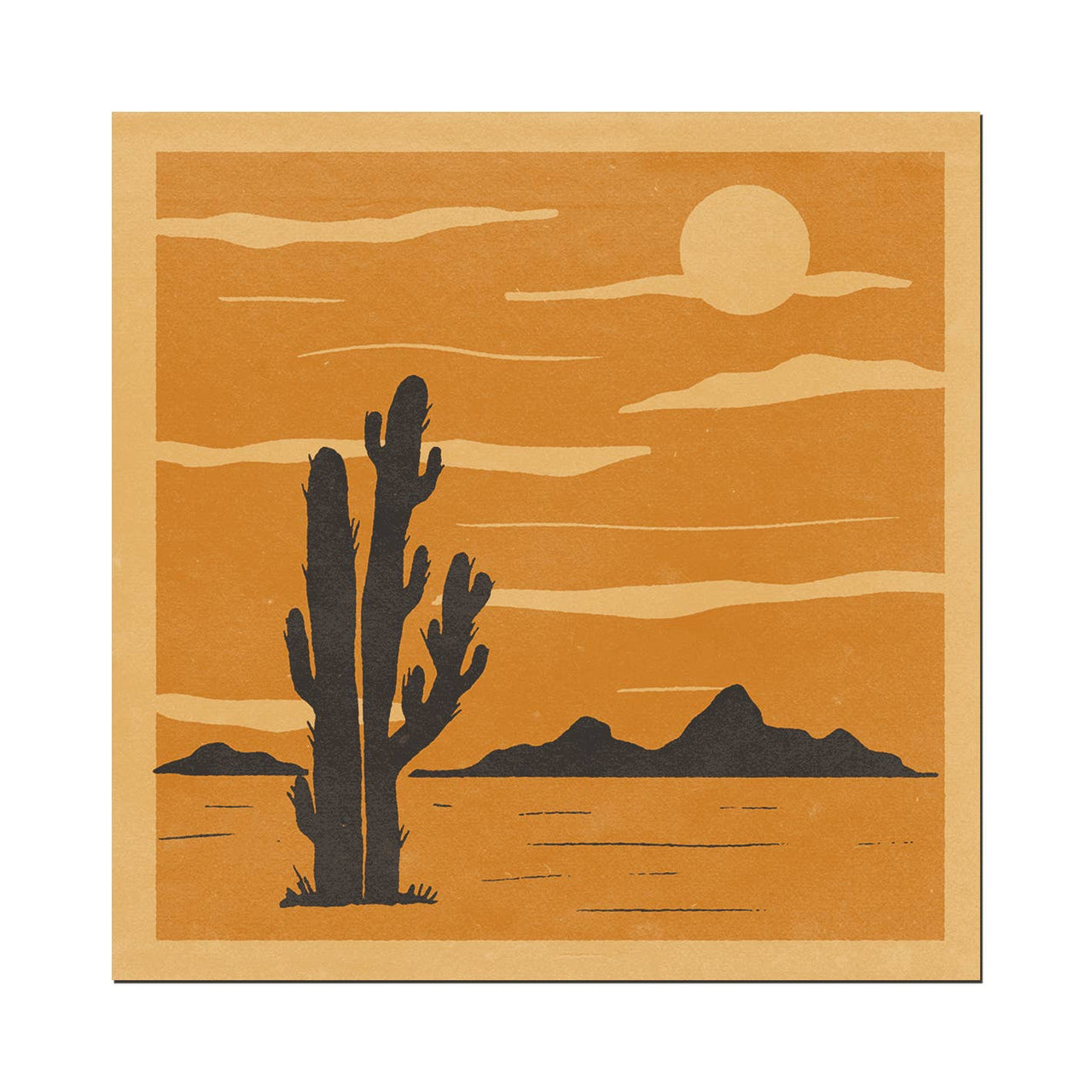 Cai & Jo - Desert Cactus Print (12" x 12")