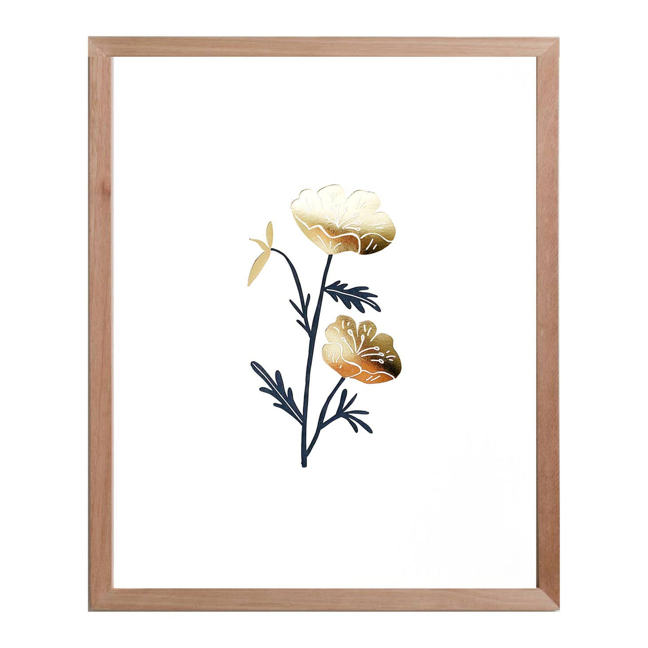 Odd Daughter - Flowers & Gold Print (8" x 10")