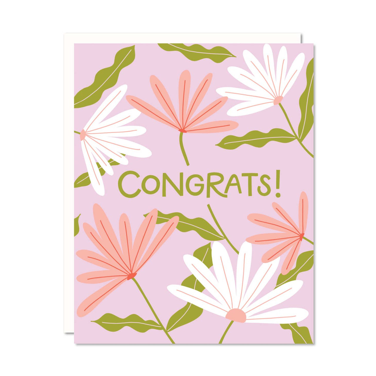Odd Daughter - Floral Congrats Greeting Card