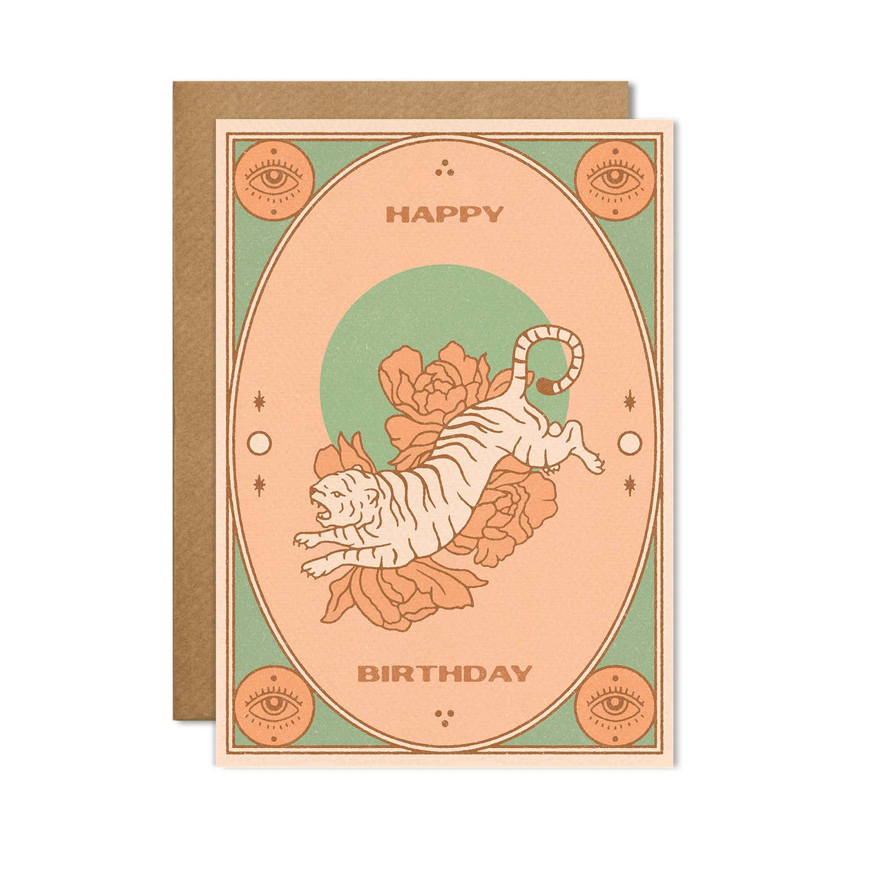 Cai & Jo - Happy Birthday (Tiger) Greeting Card