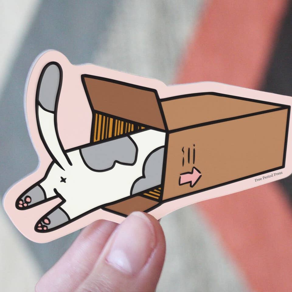 Free Period - Cat Box Sticker