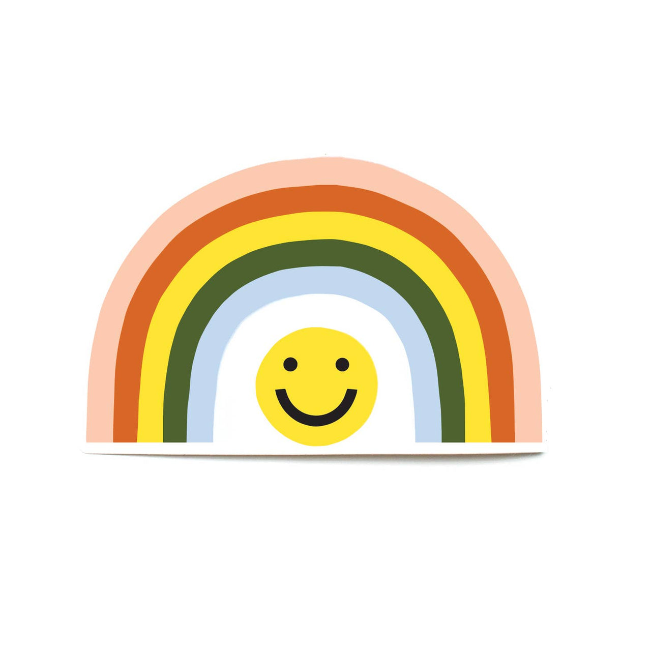 Worthwhile - Rainbow & Smiley Face Sticker