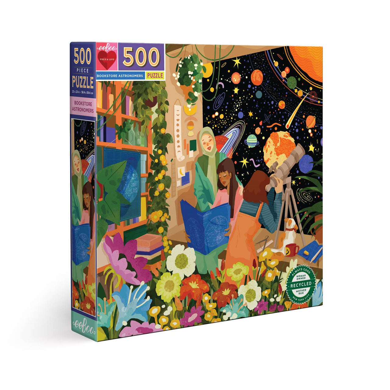 Eeboo - Bookstore Astronomers 500-Piece Puzzle