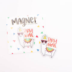 The Doodle Shop - Party Animal Llama Magnet