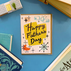 Abbie Ren - Retro Father's Day Greeting Card