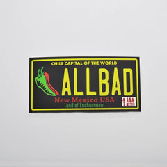 Metal - All Bad License Plate Sticker