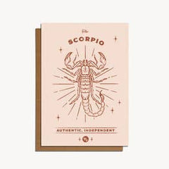 Cai & Jo - Scorpio Zodiac Greeting Card