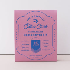 Cotton Clara - Be Kind Wooden Banner Cross Kit
