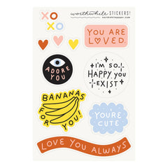 Worthwhile Paper - You Are Loved Sticker Sheet