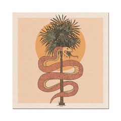 Cai & Jo - Palm Snake Print (12" x 12")