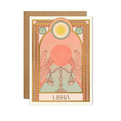 Cai & Jo - Fancy Libra Zodiac Greeting Card