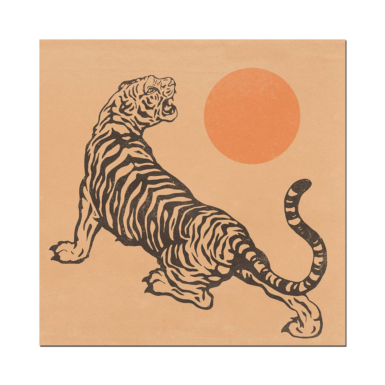 Cai & Jo - Tiger & Sun Print (12" x 12")