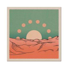 Cai & Jo - Moon Dunes Print (12" x 12")