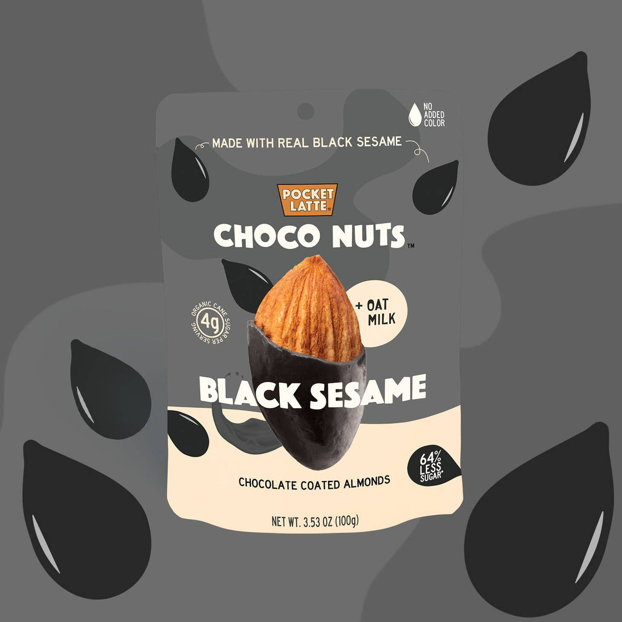 Pocket Chocolates - Black Sesame Choco Nuts (3.53 oz)