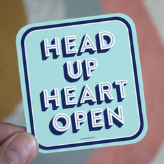 Free Period - Head Up Heart Open Sticker