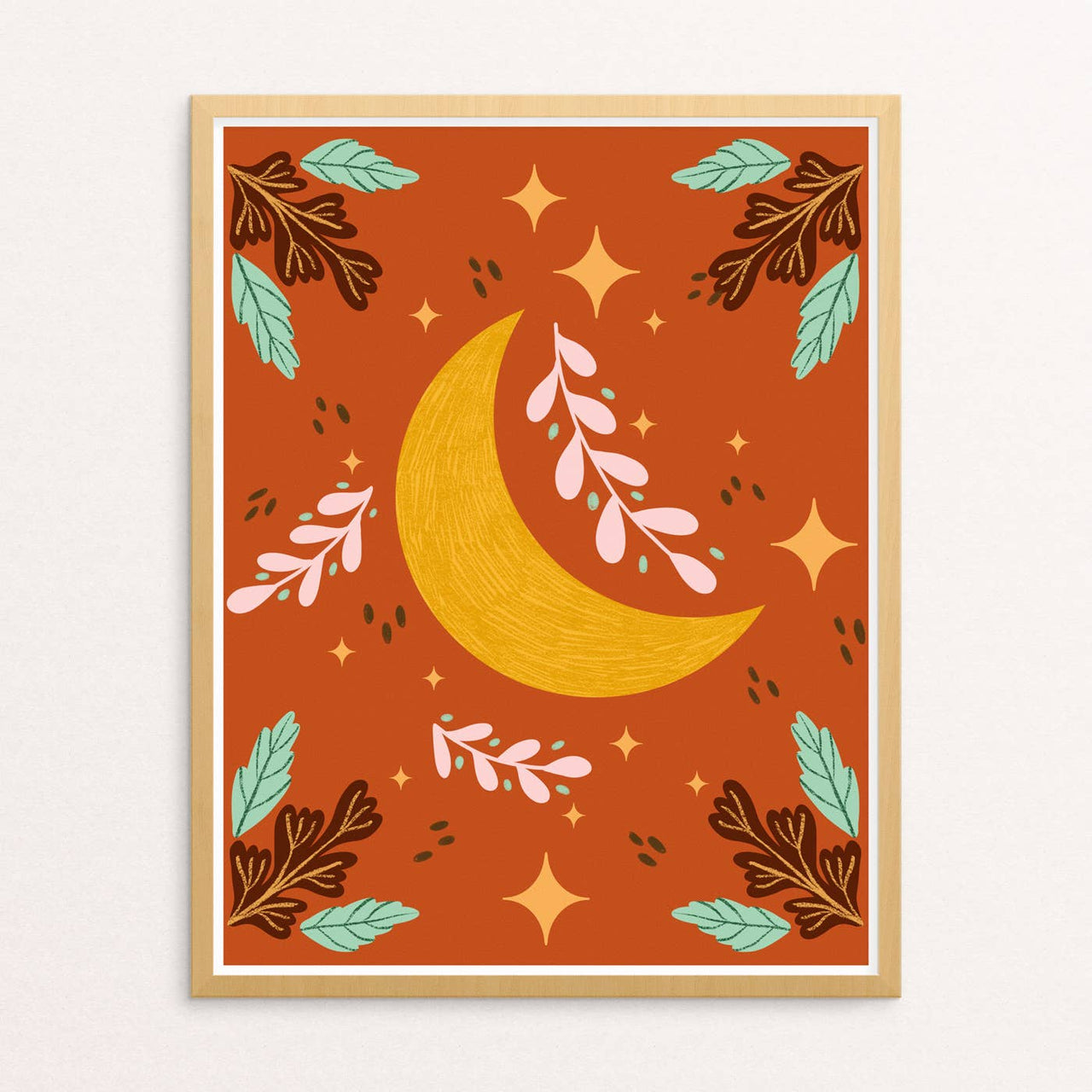 Squidly - Autumnal Moon Print (8" x 10")