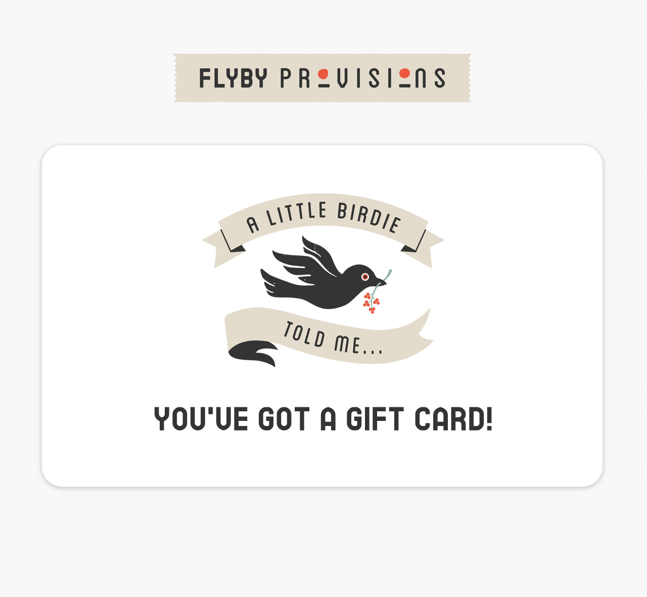 Flyby Gift Card