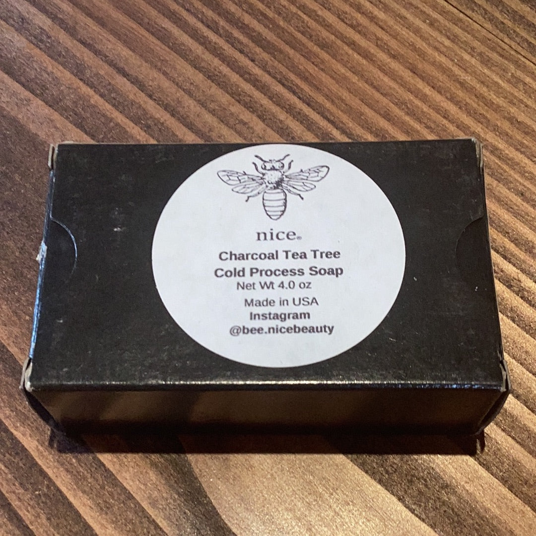 Bee Nice - Charcoal Tea Tree Bar Soap