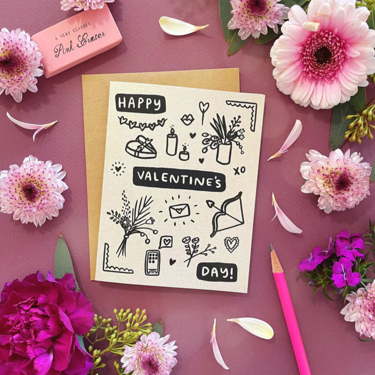 Abbie Ren - Happy Valentine's Day Greeting Card