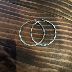 Chela Gurnee - Sterlin Ball Hoops (Large)