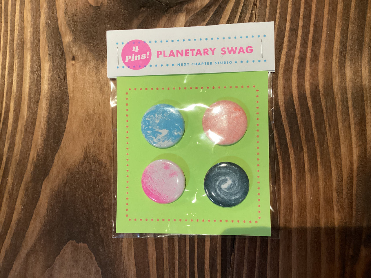 Next Chapter - Planetary Swag Pins (4-pack)
