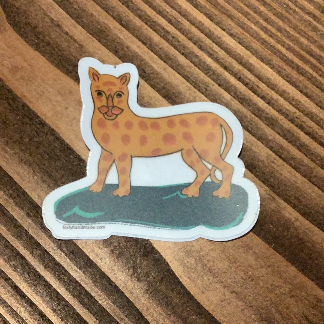 Jen Fox - Cheetah Sticker