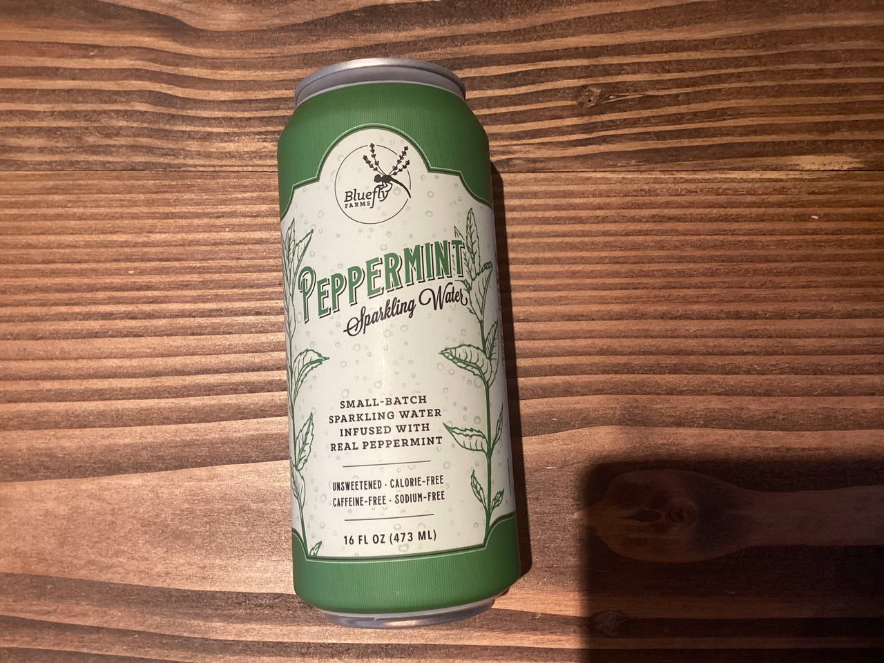 Bluefly Farms - Peppermint Sparkling Water (16 oz) – Flyby Provisions