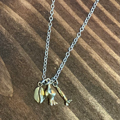 Chela Gurnee - Bronze & Sterling Seed Pod Necklace